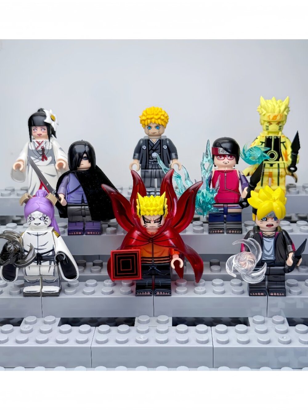 Naruto Boruto Custom Minifigures Lot of 8